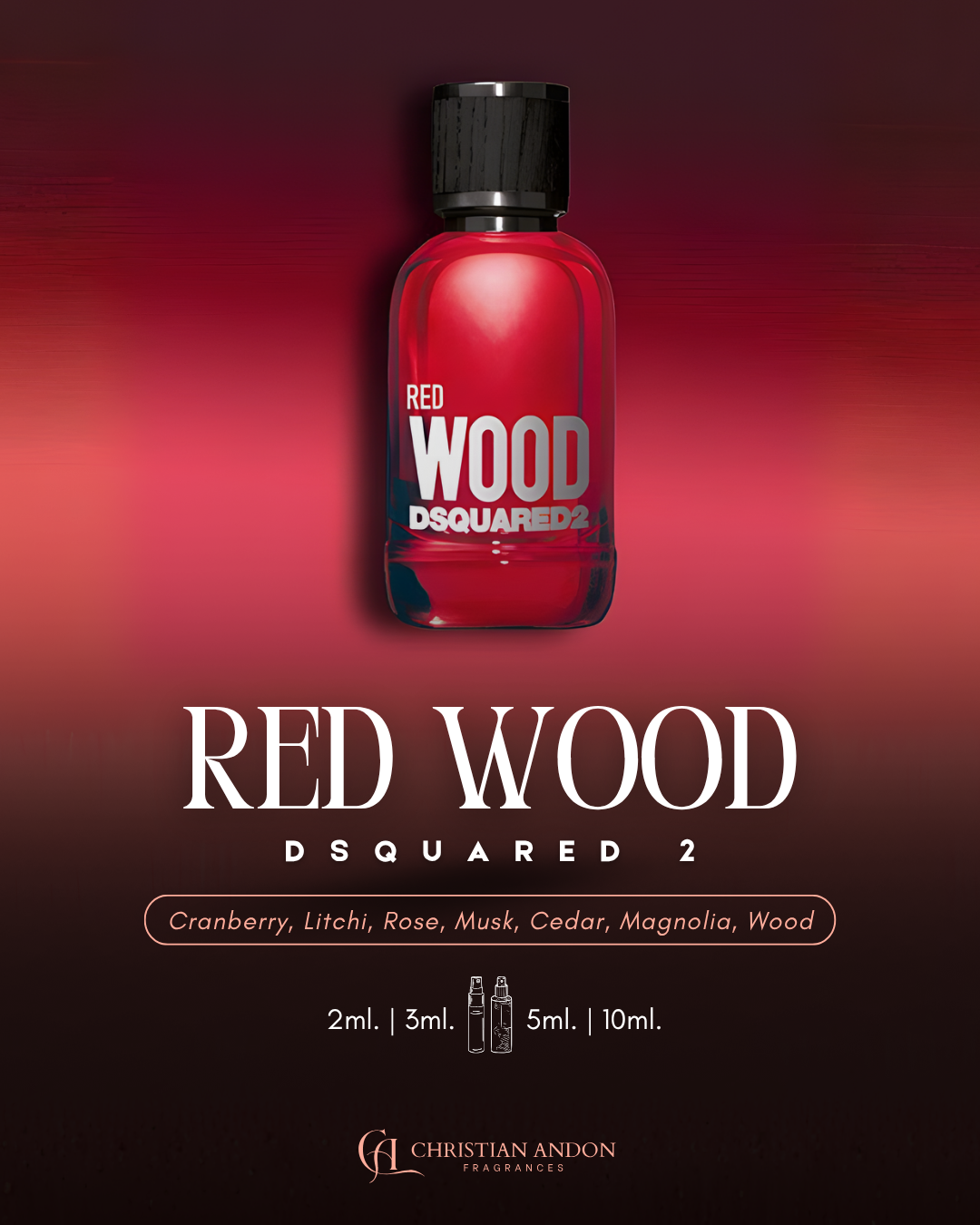 CA fragrances Dsquared2 Red Wood